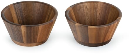 Leopold Vienna - Borrel schaaltjes Oviedo acacia - set van 2 stuks