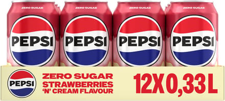 Pepsi Treats - Strawberry & Cream - 12 x 330 ml - Tray
