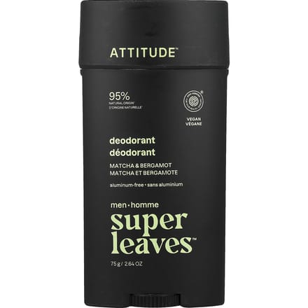 Attitude Super Leaves Men Deodorant Matcha & Bergamot - 75 gr