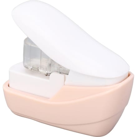 Agrafeuse sans agrafes Économie d'effort Portable Mini de bureau Agrafeuse sans aiguilles pour bureau white