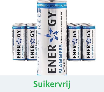 Tray Slammers Energy drink suikervrij - 24x 250ml