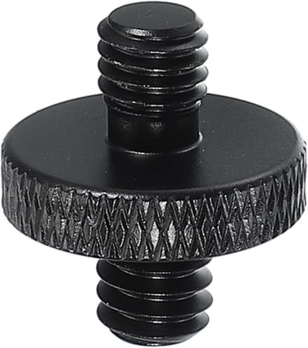 Tripod Schroefadapter 1/4" naar M6, Camera Mount Schroef, Dubbele Kop Converter voor Microfoonhouder en Magic Arms Accessoires