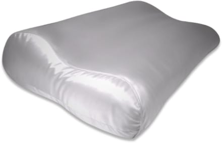 Zijden Kussensloop ergonomisch Pearl Grey - 19MM - Silk Heaven - 40x60cm