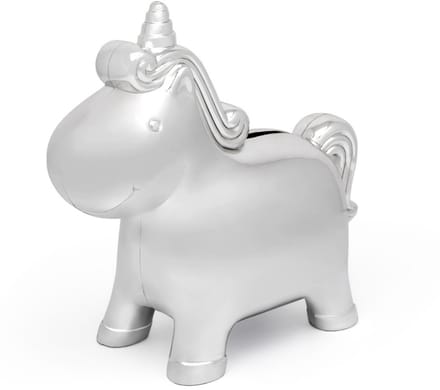 Zilverstad - Spaarpot Unicorn verzilverd