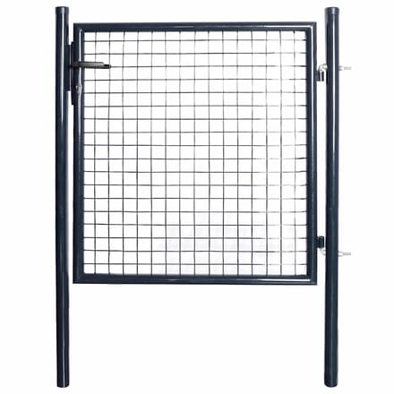 vidaXL - Tuinhek - van - gaas - gegalvaniseerd - staal - 100x100 - cm - grijs