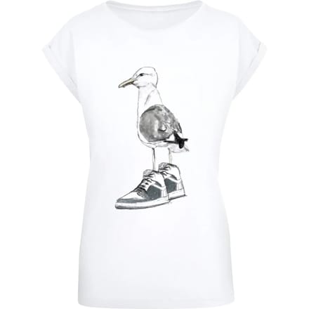 T-shirt dames Mister Tee Seagull Sneakers