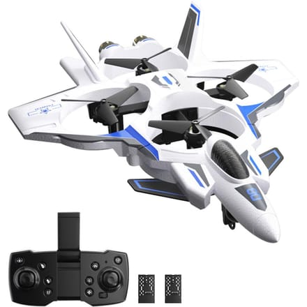 Afstandsbedieningsvliegtuig, 2,4 GHz 8K HD Headless EPP-afstandsbedieningsvliegtuig met hoogtebehoudgebaar 2 Battery Without Camera