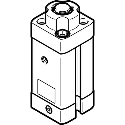 Festo Stoppercilinder 16mm Boring 15mm Slag Dubbelwerkend - 576059 - P2EXM