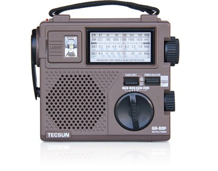 Tecsun GR-88P Noodradio - met zaklamp en dynamo - FM MW SW