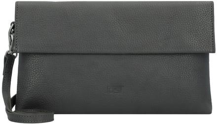 JOST Leren Koppeling Schoudertas Vika Clutch Mid Grey Grijs