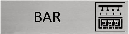 CombiCraft Aluminium deurbordje Bar 165x45mm - per stuk