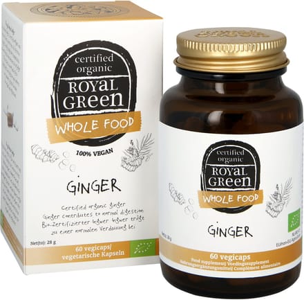 Royal Green Gember Biologisch - 60 vegacapsules