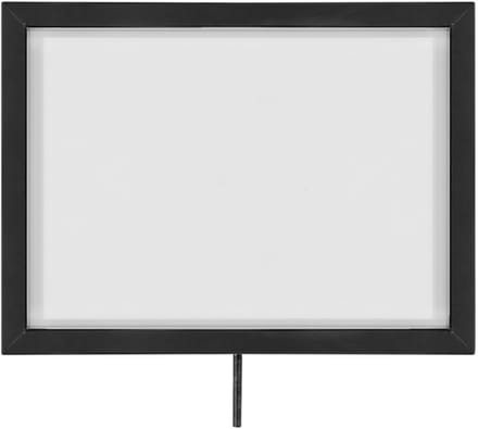 IVOL Posterframe voor afzetpaal met koord - Liggend - Zwart