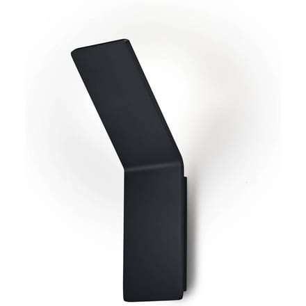 Knapstein Ava LED wandlamp, zwart, aluminium, 1-lamp