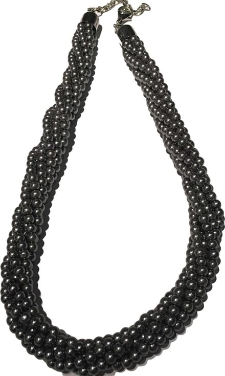 Petra's Sieradenwereld - Parelketting laagjes grijs (10135440)