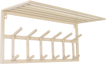 LOFT42 Kapstok Jaimy - Beige – Metaal – 6 dubbele haken - 80x35x30
