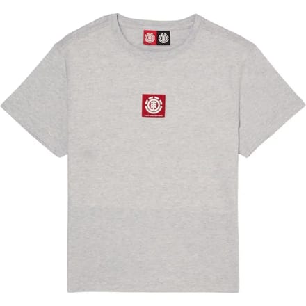 Element Square Logo T-shirt Met Korte Mouwen Grijs 12 Years Jongen