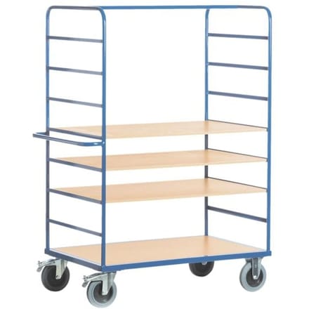 Etagewagen met 4 etages, L 1200 x B 800 mm, draagvermogen 600 kg
