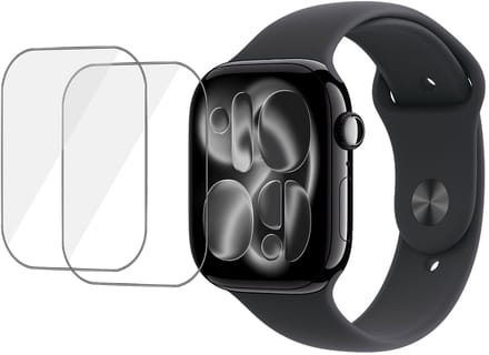 2x Folie Screenprotector Geschikt voor Apple Watch 42mm - Screenprotector - Beschermglas Folie