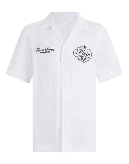 Linen Bowling Shirt Tennis Club