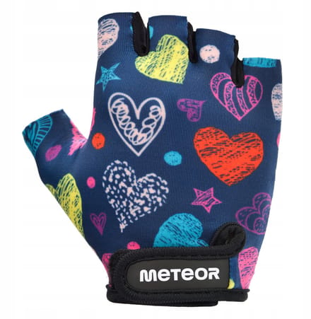 Meteor Kids S Hearts - Fietshandschoenen - Maat S, Roze