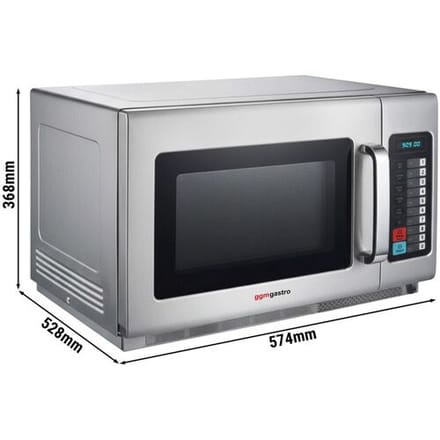 GGM Gastro Mikrowelle - 34 Liter - 2,1 kW - Digital Zilver