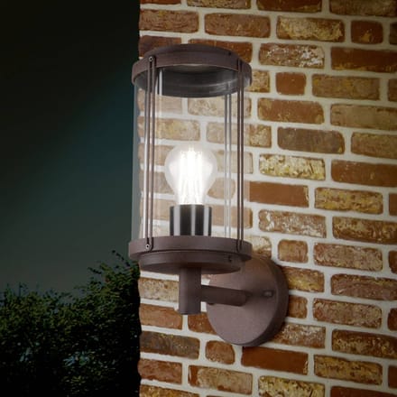 TRIO TANARO - Wandlamp - Roestkleur - excl. 1x E27 7W - Buitenverlichting - IP44