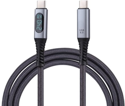 USB-C naar USB-C Thunderbolt 4 adapter kabel - 40 Gbps - USB 4.0 - 240W - 8K - 1 meter