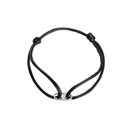 Go Dutch Label Armband hart zilver Zwart B1848-1