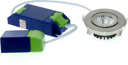 LED Inbouwspots Nikkel - 5W – IP54 – 2000K-3000K - Kantelbaar