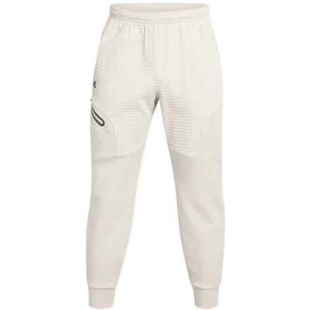 Under Armour Heren Unstoppable joggingbroek met structuur en slank model (Wit)