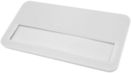 CombiCraft blanco plastic naambadge met magneetsluiting wit - 5 stuks
