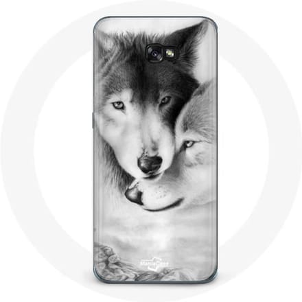 Hoesje voor Samsung Galaxy A3 2017 Wolf Duo dieren