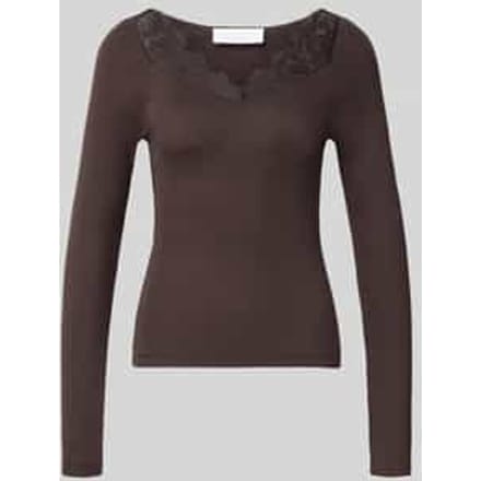 Slim fit shirt met lange mouwen van puur katoen