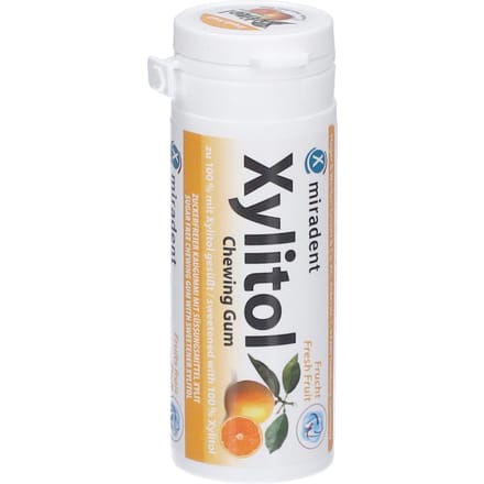 Miradent Kauwgom Xylitol Fruit 30 Kauwgummies