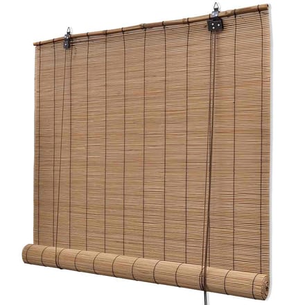 vidaXL - Rolgordijn - 150x220 - cm - bamboe - bruin