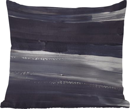 Tuinkussen - Verf - Abstract - Zwart - 40x40 cm - Weerbestendig