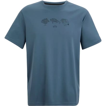 Heren Fingal T-shirt met korte mouwen en gemêleerde print