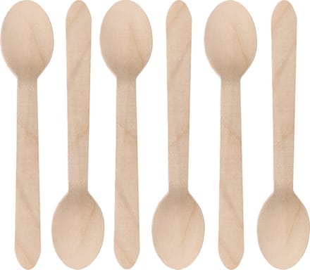DEPA BBQ/verjaardag/camping bestek - lepels - 20x - hout - 16 cm - eco friendly/composteerbaar - wegwerp