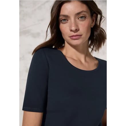 T-shirt in effen kleur