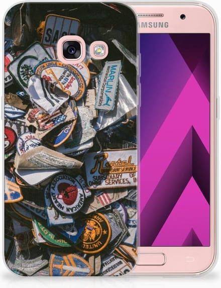 Samsung Galaxy A3 2017 Siliconen Hoesje met foto Badges