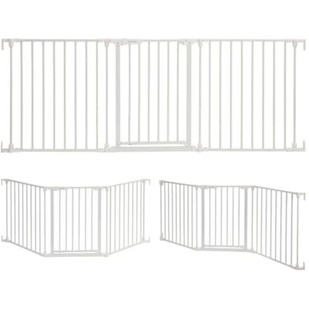 Barriere de sécurité enfant - Discovery 3 - DREAMBABY - 74,5 cm a 1,95 cm - Blanc