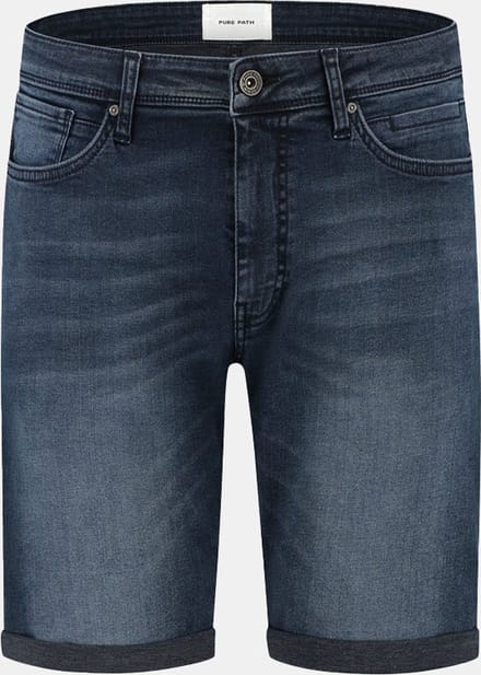 Pure Path The Miles Slim Fit Short Denim Dark Grey (W9141 - 87)