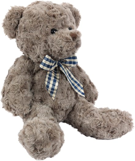 PIA Soft Toys - Pluche Knuffeldier Beer - donkerbruin - 26 cm