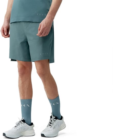 Born Living Yoga Natron 2-in-1 Korte Broek Groen,Grijs S Man