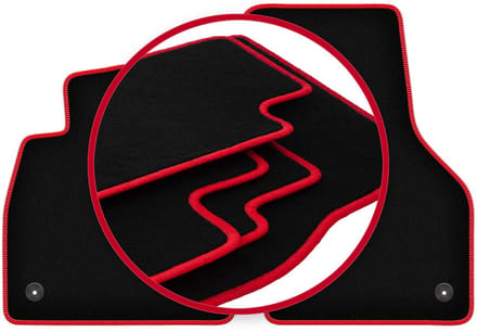 CARLUX-RED automatten voor: Audi TT III coupé (2015-)