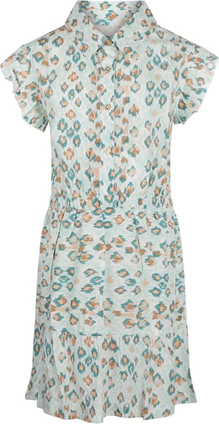 No Way Monday-Meisjes Jurk ss-Licht aqua - Maat 134