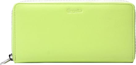 Esquire Leren Portemonnee Viktoria Zip Around Wallet Sharp Green Lichtgroen