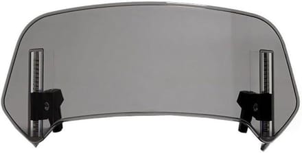 Motorcycle Windscreen Extension - Wind Deflector Spoiler - Verbeter Rijcomfort - Aerodynamisch Ontwerp - N.v.t. - Grijs