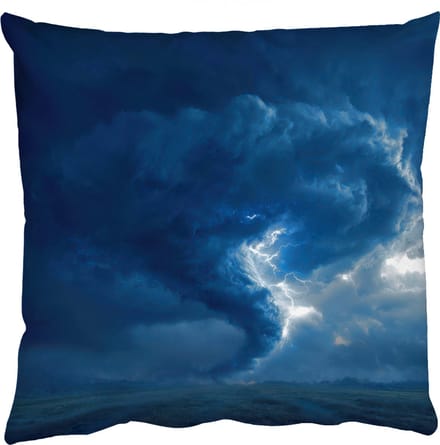 Sierkussens - Kussentjes Woonkamer - 60x60 cm - Tornado - Duister - Wolken